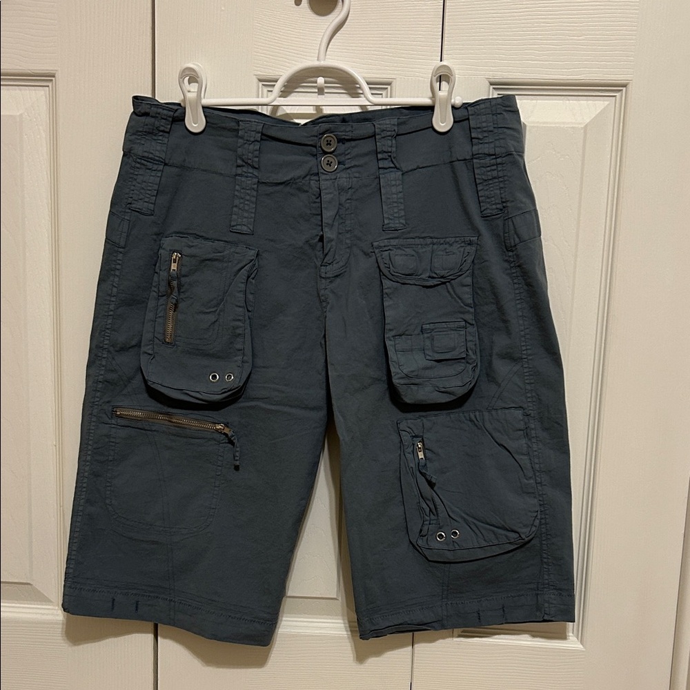 Johnny Was Women's Cargo Shorts - Dark Gray